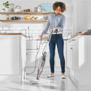 Shark Scopa a Vapore Klik n' Flip Smartronic Deluxe, Bordeaux e Grigio Acciaio, One Size - bigeshop