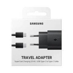 Samsung Caricatore 25W EP-TA800XB FC USB-C + Cavo 1m USB-C Black-0