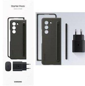 Samsung Starter Pack Fold5 EF-OF94KKB Cover + SPen + Caricatore 25W Black-0