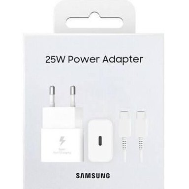 Samsung Caricatore 25W EP-T2510XWE FC USB-C +Cavo1m White-0