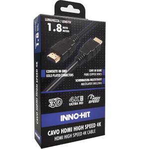 Inno-Hit Cavo HDMI High-Speed 4K HDR 60hz 1.8m Nero-0