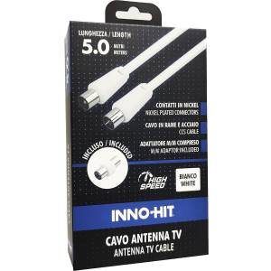 Inno-Hit Cavo Antenna M/F 5m Bianco-0