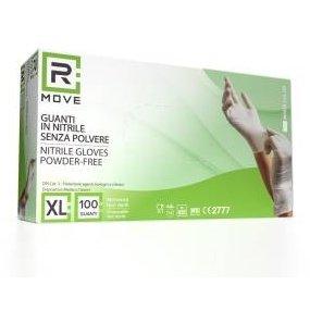 RMove 1Conf. da 100pz Tg.XL - Guanti Nitrile Bianco Uso Medico Senza Polvere-0