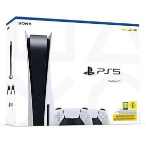 PS5 Console 825GB Standard Ed. White + 2 DualSense-0