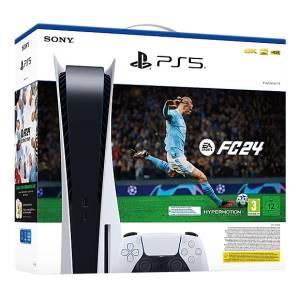 PS5 Console 825GB Standard Ed. White + FC 24 + FUT VCH ITA-0