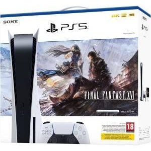 PS5 Console 825GB Standard Ed. White + Final Fantasy XVI VCH EU-0