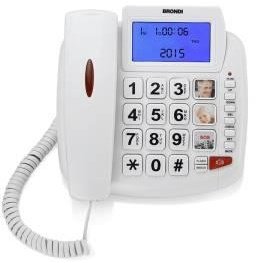 Telefono Brondi Bravo 90 LCD Bianco-0