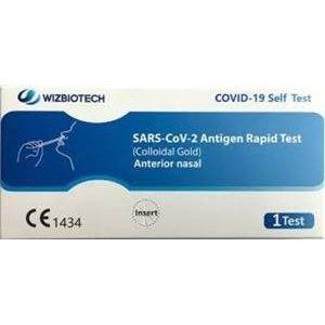 WizBiotech 1Kit Autodiagnostico Nasale - Scad. Lug. 2024 - Test SARS-CoV-2-0