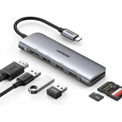 ADATTATORE 6-in - 1 TIPO C HUB con 4K HDMI USB 3.0 dati TR