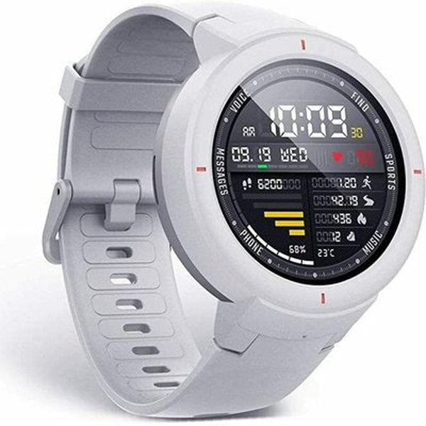 Amazfit Verge 43mm Cassa Bianca, Cinturino Bianco di Silicone, Smartwatch