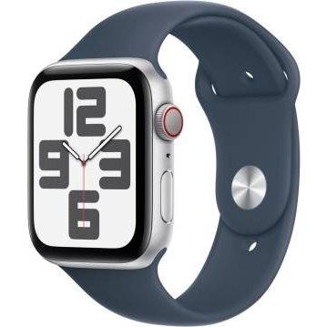 Apple Watch SE 2023 Cell 44mm Aluminium Silver Sport Band Storm Blue M/L MRHJ3QL/A-0