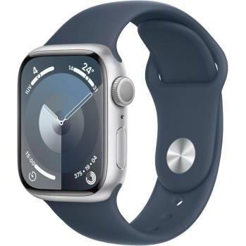 Apple Watch Serie 9 41mm Aluminium Silver Sport Band Storm Blue S/M MR903QC/A-0