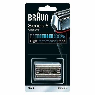 Braun 52S Testina di Ricambio Compatibile con i Rasoi Series 5 - Argento - bigeshop