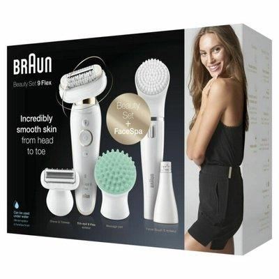 Braun Silk-épil 9 Flex SES-9300 Beauty Set - Bianco/Oro SCATOLA DANNEGGIATA