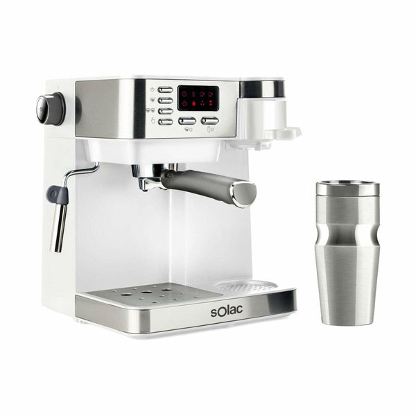 Caffettiera Express a Leva Solac CE4497 Argentato Bianco 850 W 1,2 L - bigeshop