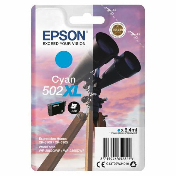 Cartuccia ad Inchiostro Originale Epson Twin XL 502 Ciano - bigeshop