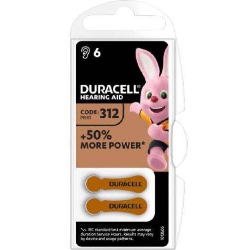 Duracell Batterie Acustiche Medical ActiveAir DA312 1Cnf/6pz-0