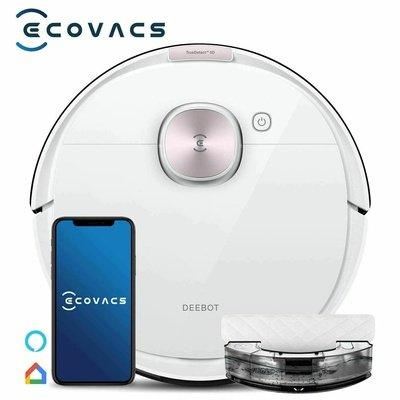 Ecovacs Deebot OZMO T8 Pure Robot Aspirapolvere e Lavapavimenti - Bianco