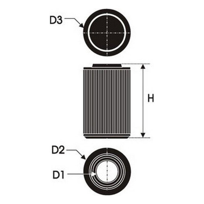Filtro dell'aria Green Filters G491608 - bigeshop