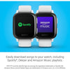 Garmin Venu Sq Music Amazon Exclusive, Smartwatch GPS Sport (Bianco/Ardesia) - bigeshop