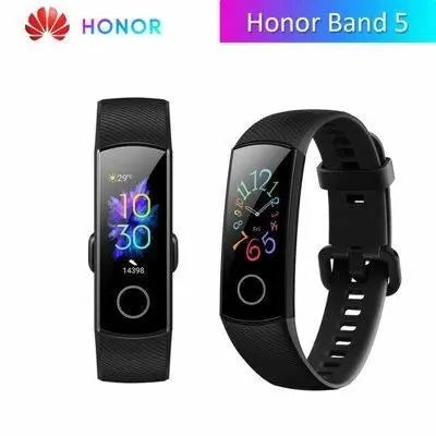 Honor Band 5 0,95" Casa Plastica Nera, Cinturino in Silicone. Unisex Smartwat