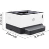 HP LaserJet Neverstop 1001nw 5HG80A, Stampante a Singola Funzione A4 con Serbatoio Toner - bigeshop