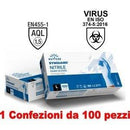 Intco 1Conf. da 100pz - Taglia L - Guanti in Nitrile Uso Medico Senza Polvere-0