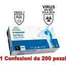 Intco 1Conf. da 200pz - Taglia L - Guanti in Nitrile Uso Medico Senza Polvere-0