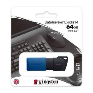 Kingston Pendrive USB-A 3.2 64GB DTXM/64GB Nero/Blu-0