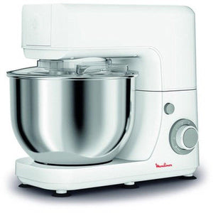 Moulinex QA1501 Masterchef Essential Kitchen Machine, Impastatrice, Capacità di 4.8 L, 6 velocità, 800 W, bianco