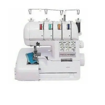 Necchi N175 Macchina Taglia Cuci con Differenziale e 4 Fili - Bianca - bigeshop