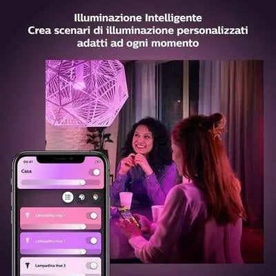 Philips Hue White and Color Ambience A60 2 pack bulbs E27