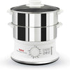 Tefal Vaporiera Convenient Series Inox, Timer Capacità 6 L, Bianco - bigeshop